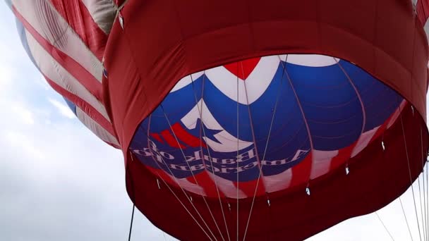 Dentro de un globo de aire caliente — Vídeo de stock