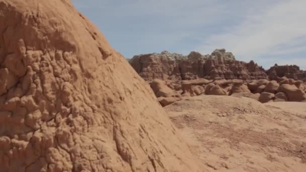 Ock formations in goblin valley — Stock Video