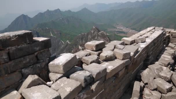 Seção da Grande Muralha da China — Vídeo de Stock