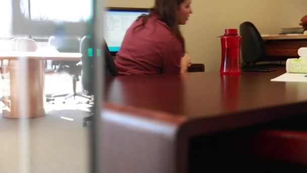 Mère qui travaille au bureau — Video