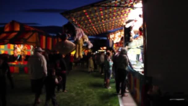 Carnival rides in a big city — Stock Video