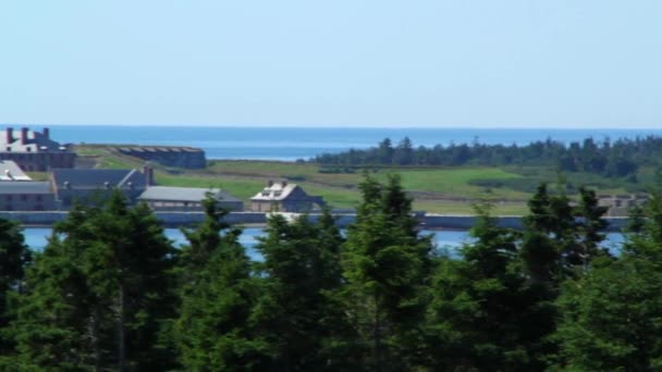 Louisbourg Nova Scotia — Stockvideo