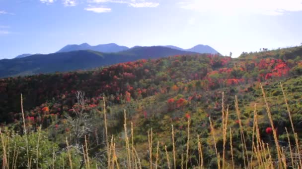 Scenic mountain range — Stock Video