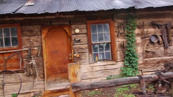 Old West cabane de cow-boy — Video