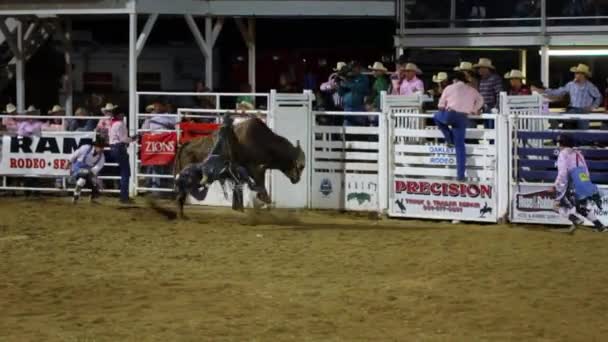 Rodeoveranstaltung in oakley, utah — Stockvideo