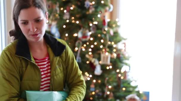 Aile açılış hediyeler — Stok video