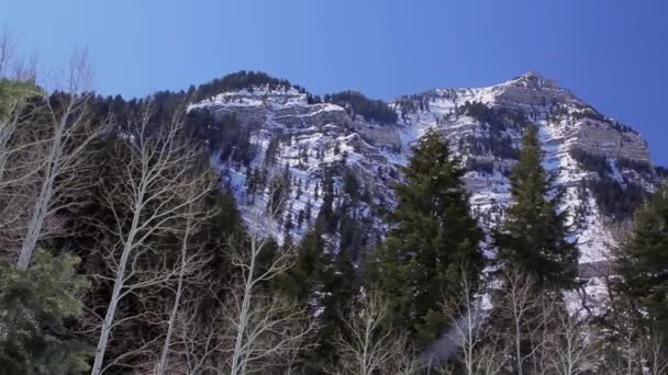 Cordillera cubierta de nieve — Vídeos de Stock