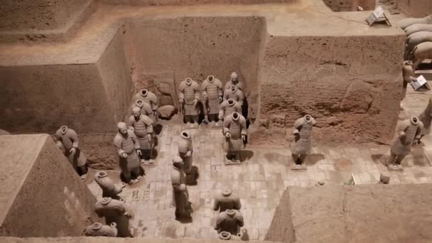 Museo del Guerrero Terra Cotta — Vídeos de Stock