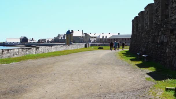 Французский форт в Луисбурге — стоковое видео