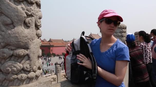 El patio del Palacio de la Ciudad Prohibida — Vídeos de Stock