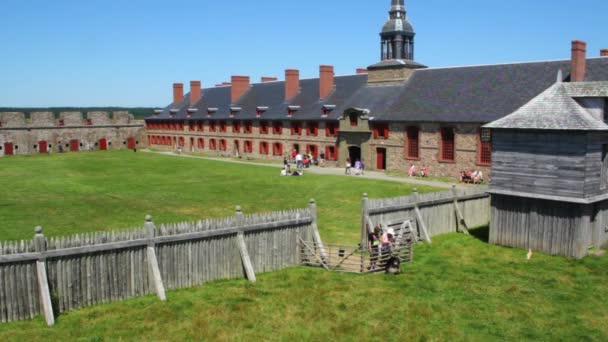 Francouzské pevnosti na Louisbourg — Stock video