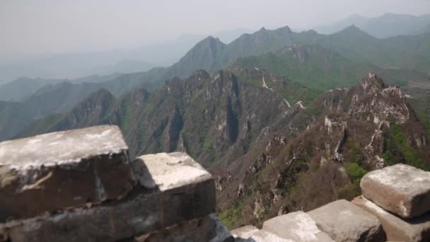 Great wall of china — Stock Video