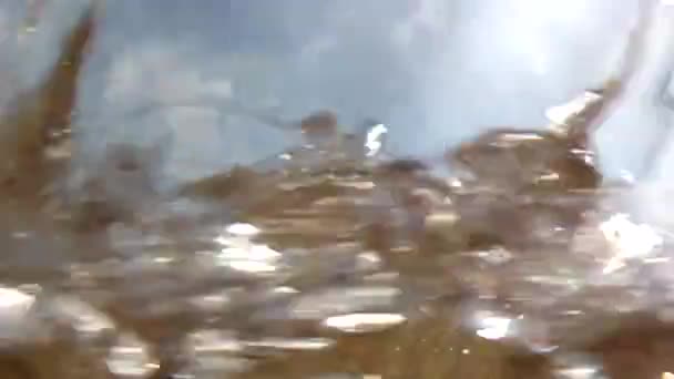 Ondas colidem na costa do oceano — Vídeo de Stock