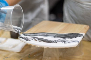 Katran tahtası dekor arka plan parke yakın çekim hobisi.