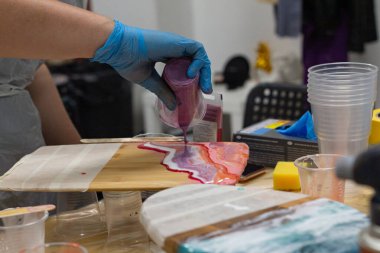 Katran tahtası dekor arka plan parke yakın çekim hobisi