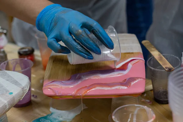 Katran tahtası dekor arka plan parke yakın çekim hobisi.