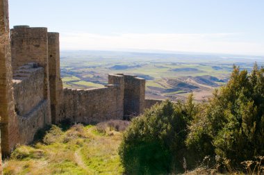 Loarre Castle, Huesca, province of Zaragoza, Arragon,  Spain clipart