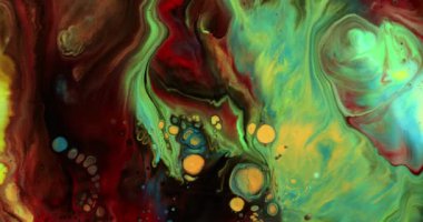 Soyut baloncuklar renklerle patlıyor