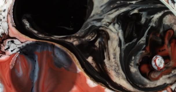 Belles couleurs d'huile liquide de la galaxie — Video