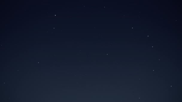 Hintergrund des Nachthimmels und der Sterne — Stockvideo