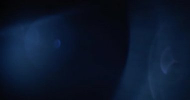 Güzel mercek fişeklerinin yavaş hareketi