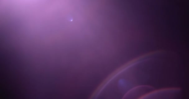 Beautiful purple and violet lens flares — Stock Video