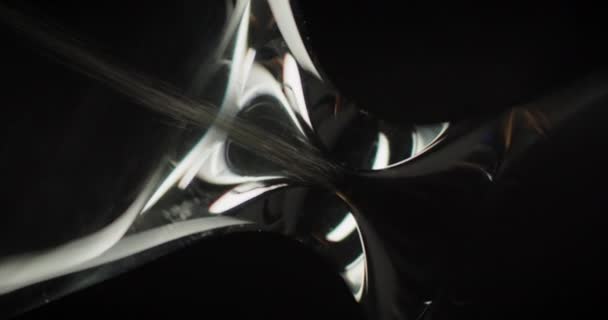 Macro shot of hourglass rotating — Stock Video