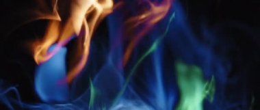 Renkli soyut ipeksi duman 