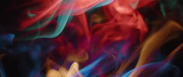 Humo sedoso abstracto colorido — Vídeos de Stock