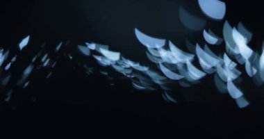 Soyut mavi ışık bokeh arka plan