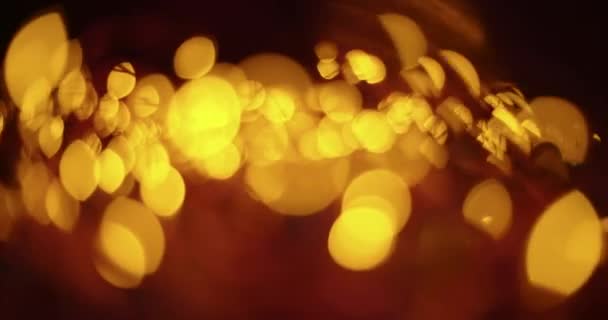 Monikerroksinen keltainen abstrakti bokeh — kuvapankkivideo