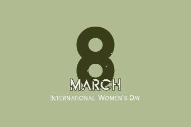 8 March. International women's day vector design. Happy women's day poster, banner, and social media post design