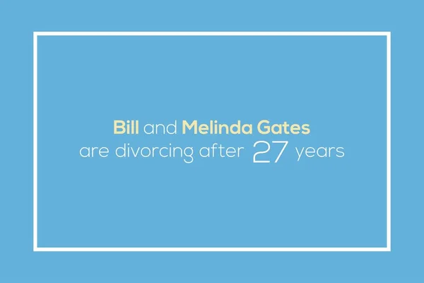 Сиэтл Штат Вашингтон Сша Мая 2021 Года Билл Мелинда Гейтс — стоковый вектор