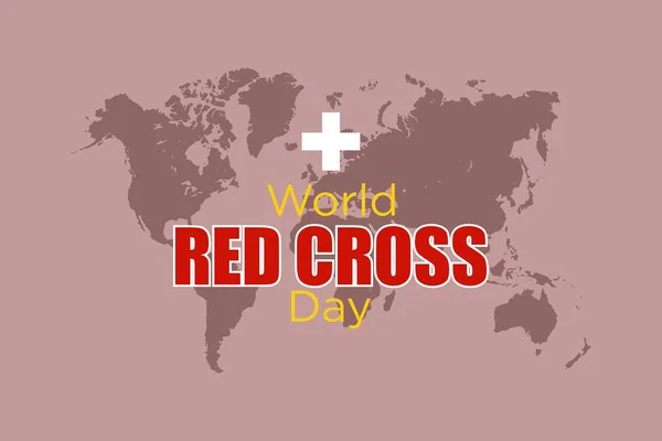 Bangladesh May 2021 Типографія Всесвітнього Дня Червоного Хреста Глобальному Полі — стоковий вектор