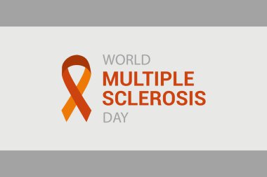 Dünya Çoklu Skleroz Günü vektör çizimi. Çoklu Skleroz Farkındalık Ayı. 