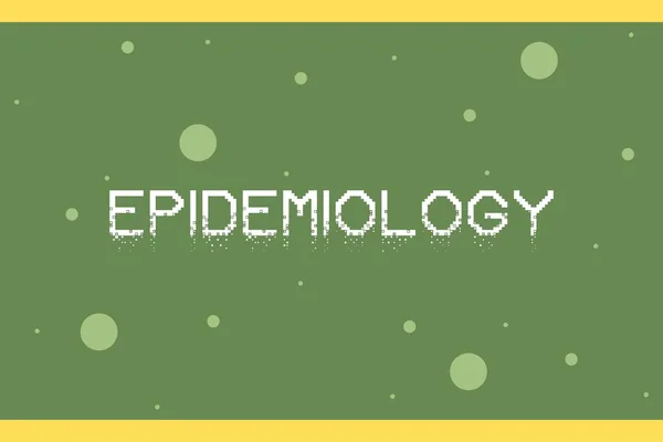 Epidemiology Digital Technology Medical Concept Épidémiologie Mot Typographie — Image vectorielle