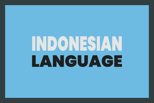 Indonesian Language Typography Vector Design — стоковий вектор