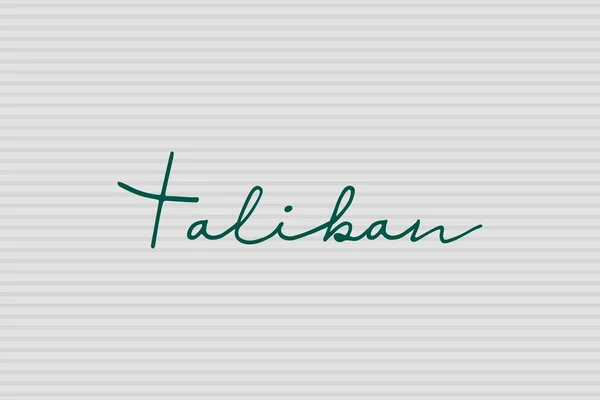 Taliban Signature Typographie Shirt Poster Vectoriel Design — Image vectorielle