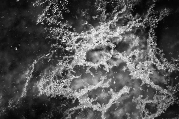 Invierno hielo en forma de fondo abstracto blanco y negro — Foto de Stock