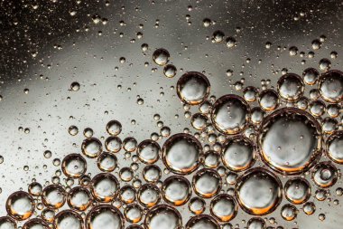 Su balonu soyut ışık aydınlatma gümüş üzeri yağlıboya