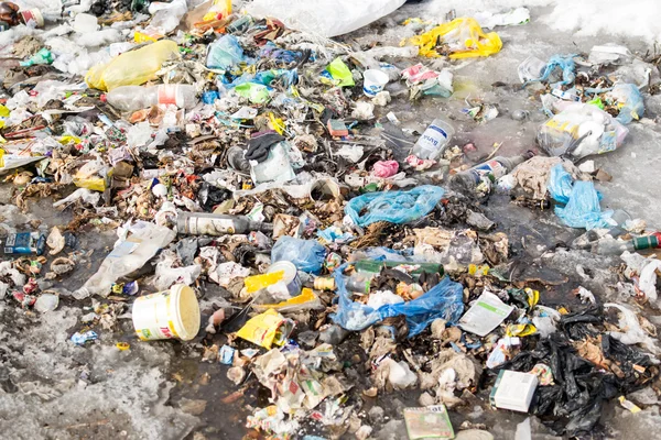 Montones de basura doméstica doméstica — Foto de Stock