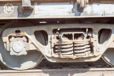 Eski Bir Tren Vagonu Wheen'in Yakın Çekim