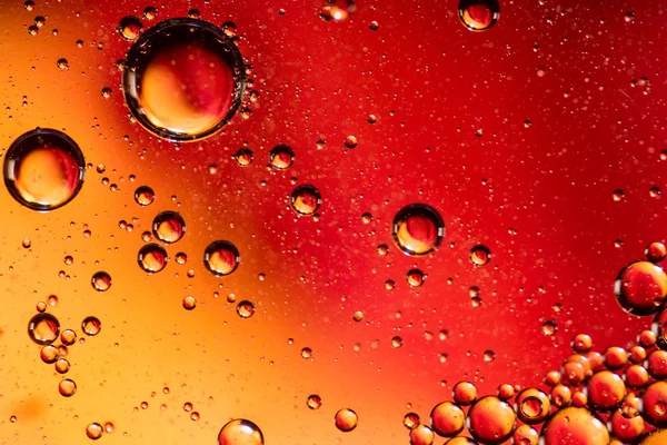 Piros és narancs színű olaj, víz absztrakt — Stock Fotó