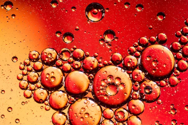 Piros és narancs színű olaj, víz absztrakt — Stock Fotó