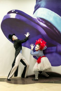 MIME sanatçılar dev el yanılsama renk