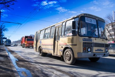 eski stil otobüs toplu taşıma