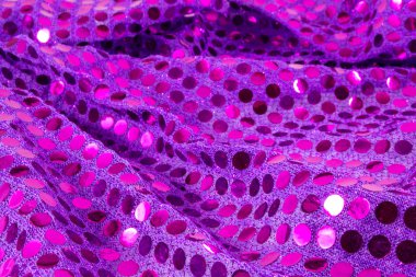 Mor parlak payet Materia