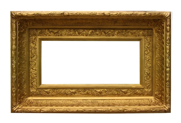 Isolated Golden Photo Fram — Stock Photo, Image