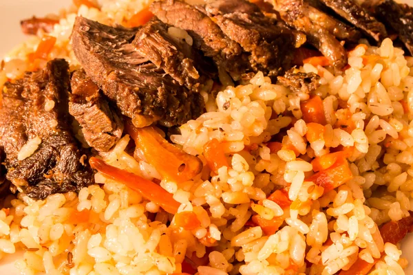 Russisches Pilaf-Gericht — Stockfoto