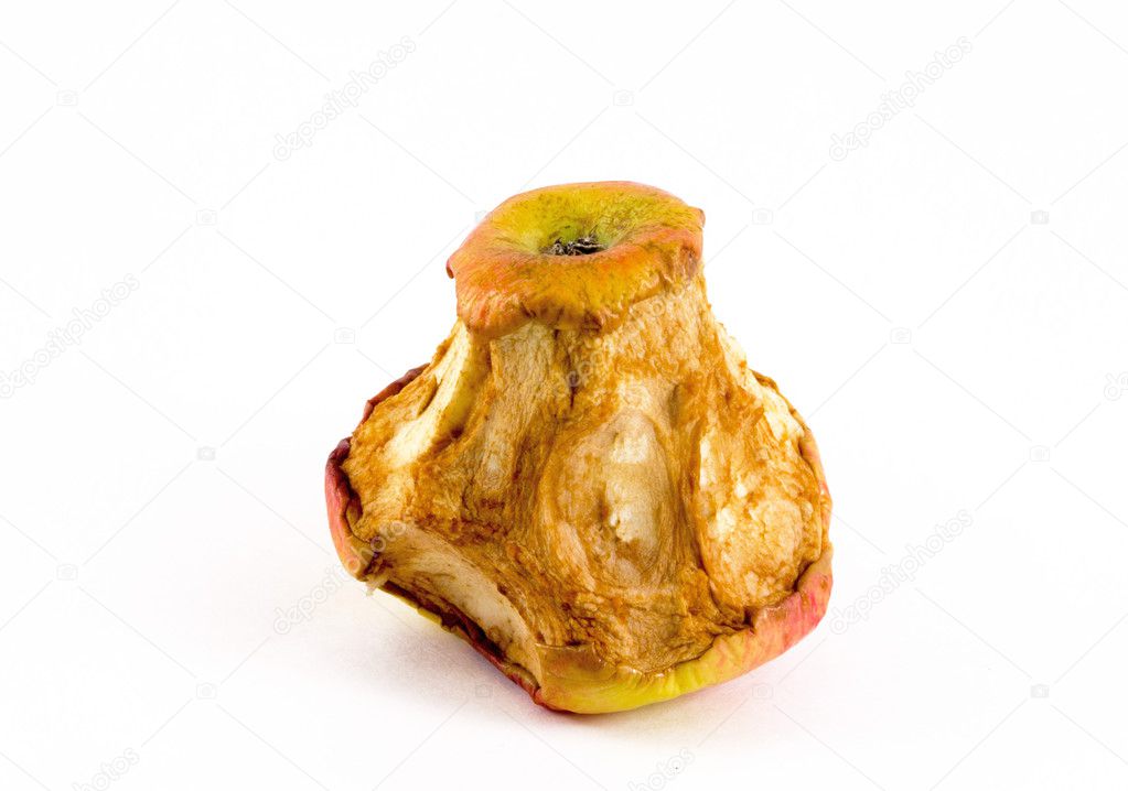 Apple With Mould on Whit